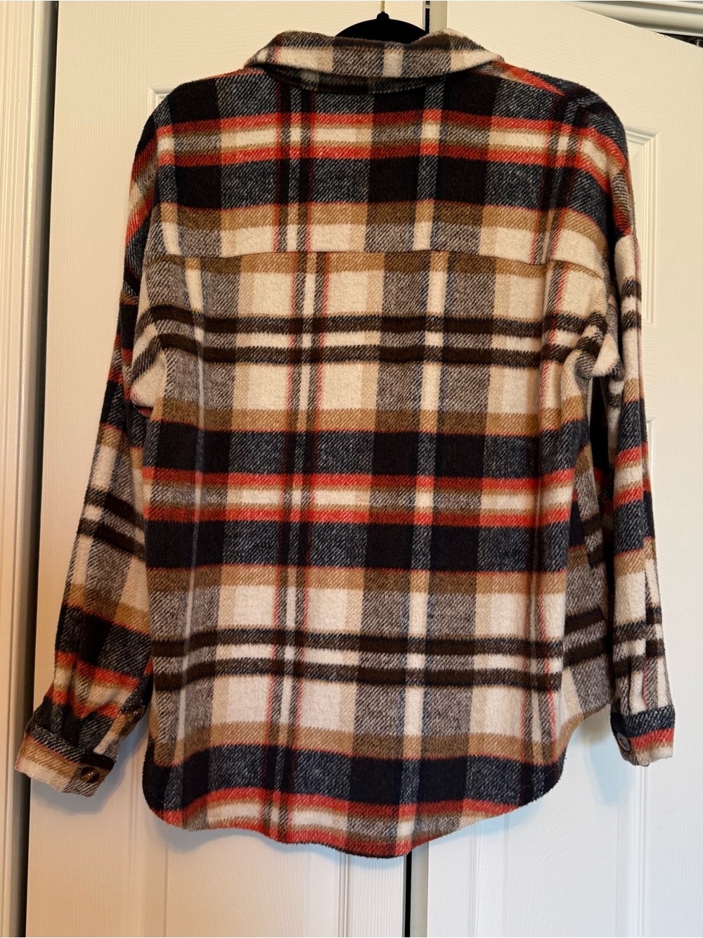 Plaid Button Up Shacket - Picture 5 of 6